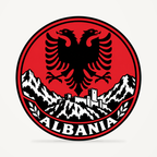Front view of the Albania 3D-printed country seal