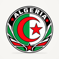 Algeria 3D-printed country seal — front view