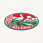 Angled view showing the thin profile of the Belarus 3D-printed country seal