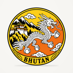 Front view of the Bhutan 3D-printed country seal