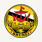 Front view of the Brunei 3D-printed country seal