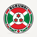 Front view of the Burundi 3D-printed country seal