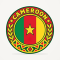 Front view of the Cameroon 3D-printed country seal