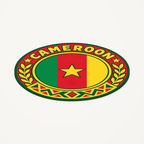 Angled view showing the thin profile of the Cameroon 3D-printed country seal