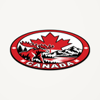 Canada 3D-printed country seal — angled view showing thin profile
