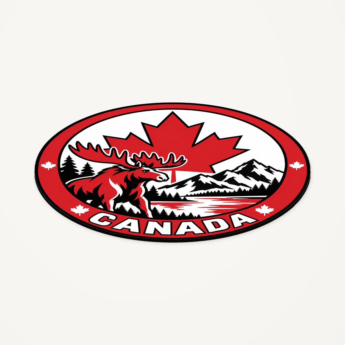 Canada 3D-printed country seal — angled view showing thin profile