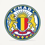 Chad 3D-printed country seal — front view