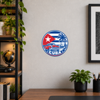 Cuba 3D-printed country seal — wall display at approximately 9.5 inches diameter