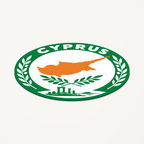 Angled view showing the thin profile of the Cyprus 3D-printed country seal