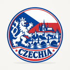 Czechia 3D-printed country seal — front view