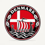 Denmark 3D-printed country seal — front view