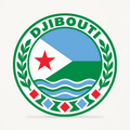 Front view of the Djibouti 3D-printed country seal