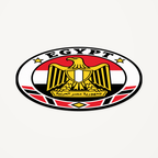 Egypt 3D-printed country seal — angled view showing thin profile