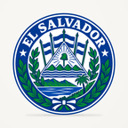 El Salvador 3D-printed country seal — front view