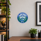 El Salvador 3D-printed country seal — wall display at approximately 9.5 inches diameter