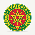 Ethiopia 3D-printed country seal — front view