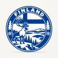 Finland 3D-printed country seal — front view