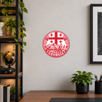 Georgia 3D-printed country seal — wall display at approximately 9.5 inches diameter
