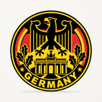 Germany 3D-printed country seal — front view