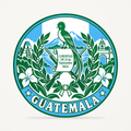 Guatemala 3D-printed country seal — front view
