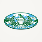 Guatemala 3D-printed country seal — angled view showing thin profile