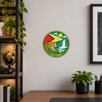 Guyana 3D-printed country seal — wall display at approximately 9.5 inches diameter