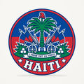 Haiti 3D-printed country seal — front view