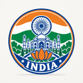 Front view of the India 3D-printed country seal
