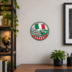 Italy 3D-printed country seal — wall display at approximately 9.5 inches diameter