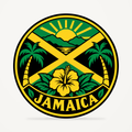 Jamaica 3D-printed country seal — front view