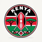 Front view of the Kenya 3D-printed country seal