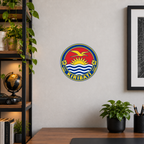 Kiribati 3D-printed country seal — wall display at approximately 9.5 inches diameter