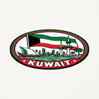 Kuwait 3D-printed country seal — angled view showing thin profile
