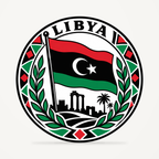 Front view of the Libya 3D-printed country seal