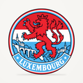 Luxembourg 3D-printed country seal — front view