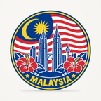 Front view of the Malaysia 3D-printed country seal
