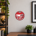 Monaco 3D-printed country seal — wall display at approximately 9.5 inches diameter