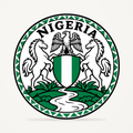 Front view of the Nigeria 3D-printed country seal