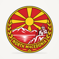 North Macedonia 3D-printed country seal — front view