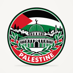 Palestine 3D-printed country seal — front view