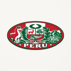 Peru 3D-printed country seal — angled view showing thin profile
