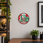 Peru 3D-printed country seal — wall display at approximately 9.5 inches diameter