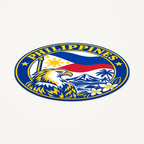 Angled view showing the thin profile of the Philippines 3D-printed country seal
