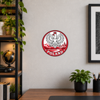 Poland 3D-printed country seal — wall display at approximately 9.5 inches diameter