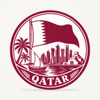 Front view of the Qatar 3D-printed country seal