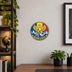 Romania 3D-printed country seal — wall display at approximately 9.5 inches diameter