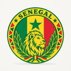 Front view of the Senegal 3D-printed country seal