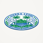 Angled view showing the thin profile of the Sierra Leone 3D-printed country seal