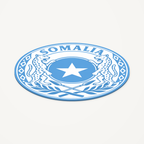 Angled view showing the thin profile of the Somalia 3D-printed country seal