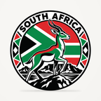 Front view of the South Africa 3D-printed country seal
